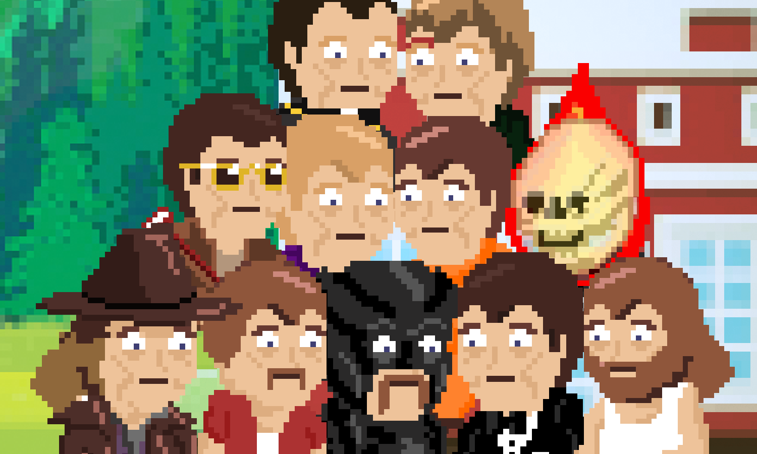 Team photo of avatars of each person who helped out with project